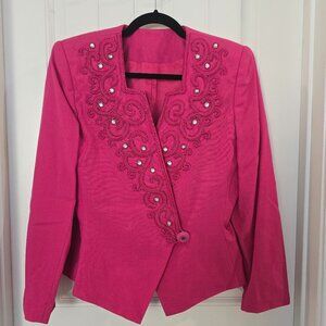 Embellished Pink Jacket for Business or Evening